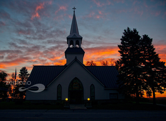 Swedlanda Church at Sunrise